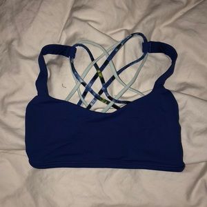 Royal blue lulu lemon sports bra